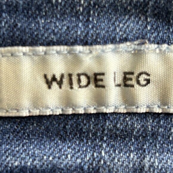 Anne Klein Women's Wide Leg Crop High Rise Blue Jean size 12 - Picture 15 of 16